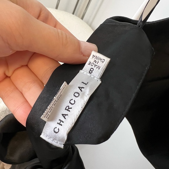 Charcoal Clothing Silky Black Halter Top size US 4 - Picture 6 of 6